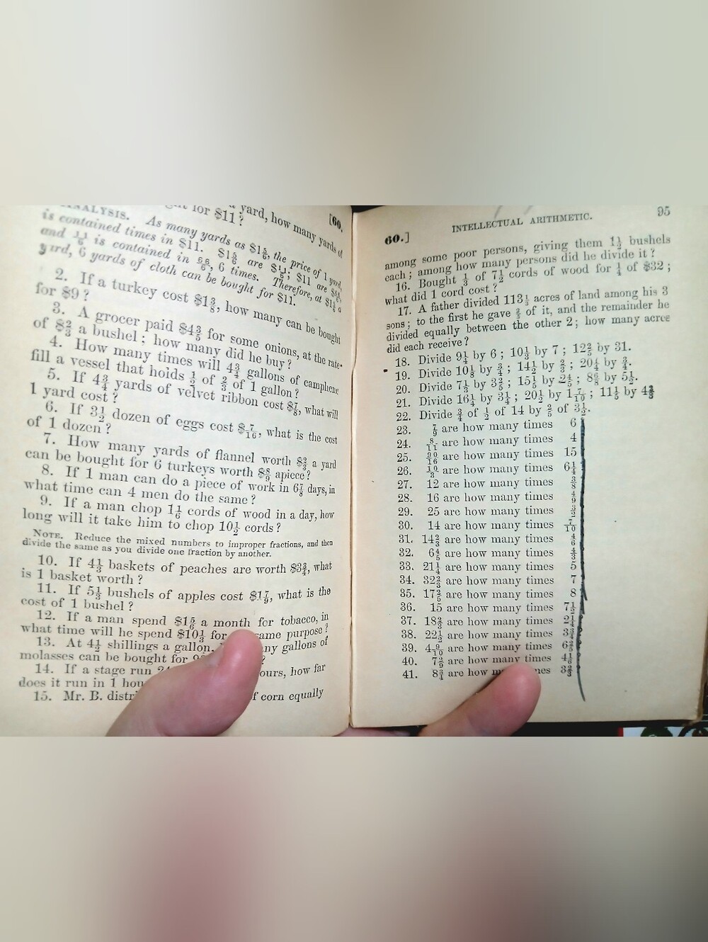 1863 Progressive Intellectual Arithmetic Book - Picture 5 of 5